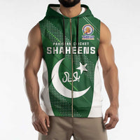 Custom Pakistan Cricket Spirit 2026 Sleeveless Zip Hoodie World T20 Edition - Wonder Print Shop