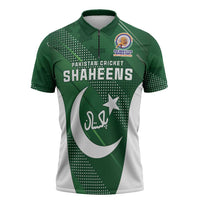 Custom Pakistan Cricket Spirit 2026 Zipper Polo Shirt World T20 Edition - Wonder Print Shop