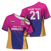 Custom United Arab Emirates Cricket Spirit 2026 Cross Shoulder Shirt World T20 Edition - Wonder Print Shop