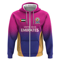 Custom United Arab Emirates Cricket Spirit 2026 Zip Hoodie World T20 Edition - Wonder Print Shop