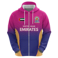 Custom United Arab Emirates Cricket Spirit 2026 Zip Hoodie World T20 Edition - Wonder Print Shop