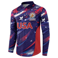 Custom United States Cricket Spirit 2026 Button Sweatshirt World T20 Edition - Wonder Print Shop