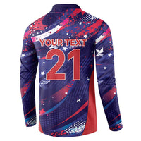 Custom United States Cricket Spirit 2026 Button Sweatshirt World T20 Edition - Wonder Print Shop