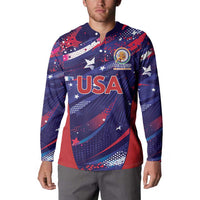 Custom United States Cricket Spirit 2026 Button Sweatshirt World T20 Edition - Wonder Print Shop