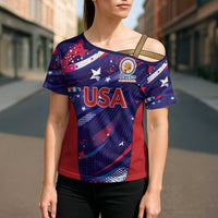 Custom United States Cricket Spirit 2026 Cross Shoulder Shirt World T20 Edition - Wonder Print Shop