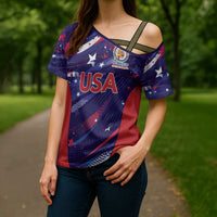 Custom United States Cricket Spirit 2026 Cross Shoulder Shirt World T20 Edition - Wonder Print Shop