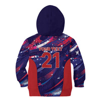 Custom United States Cricket Spirit 2026 Kid Hoodie World T20 Edition - Wonder Print Shop