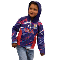 Custom United States Cricket Spirit 2026 Kid Hoodie World T20 Edition - Wonder Print Shop