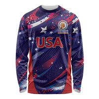 Custom United States Cricket Spirit 2026 Long Sleeve Shirt World T20 Edition - Wonder Print Shop