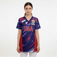 Custom United States Cricket Spirit 2026 Scrub Top World T20 Edition - Wonder Print Shop