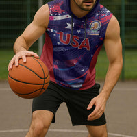 Custom United States Cricket Spirit 2026 Sleeveless Hoodie World T20 Edition - Wonder Print Shop