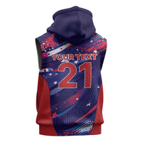 Custom United States Cricket Spirit 2026 Sleeveless Zip Hoodie World T20 Edition - Wonder Print Shop