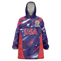 Custom United States Cricket Spirit 2026 Wearable Blanket Hoodie World T20 Edition - Wonder Print Shop