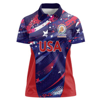 Custom United States Cricket Spirit 2026 Women Polo Shirt World T20 Edition - Wonder Print Shop