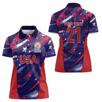 Custom United States Cricket Spirit 2026 Women Polo Shirt World T20 Edition - Wonder Print Shop