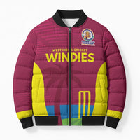 Custom West Indies Cricket Spirit 2026 Bomber Puffer Jacket World T20 Edition - Wonder Print Shop