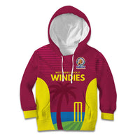 Custom West Indies Cricket Spirit 2026 Kid Hoodie World T20 Edition - Wonder Print Shop