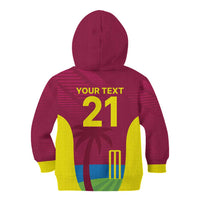 Custom West Indies Cricket Spirit 2026 Kid Hoodie World T20 Edition - Wonder Print Shop