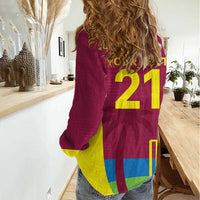 Custom West Indies Cricket Spirit 2026 Women Casual Shirt World T20 Edition - Wonder Print Shop