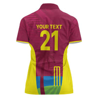 Custom West Indies Cricket Spirit 2026 Women Polo Shirt World T20 Edition - Wonder Print Shop