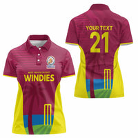 Custom West Indies Cricket Spirit 2026 Women Polo Shirt World T20 Edition - Wonder Print Shop