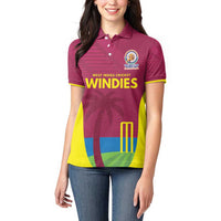 Custom West Indies Cricket Spirit 2026 Women Polo Shirt World T20 Edition - Wonder Print Shop