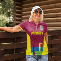 Custom West Indies Cricket Spirit 2026 Women Polo Shirt World T20 Edition - Wonder Print Shop
