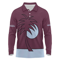 Custom West Indies 1999 Retro Long Sleeve Polo Shirt Classic Champion Vintage - Wonder Print Shop