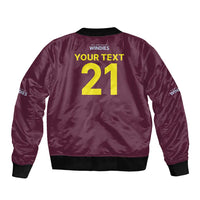 Custom West Indies 1999 Retro Sleeve Zip Bomber Jacket Classic Champion Vintage - Wonder Print Shop