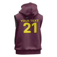 Custom West Indies 1999 Retro Sleeveless Zip Hoodie Classic Champion Vintage - Wonder Print Shop