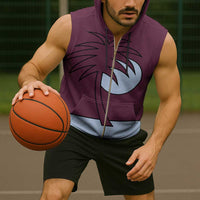 Custom West Indies 1999 Retro Sleeveless Zip Hoodie Classic Champion Vintage - Wonder Print Shop