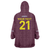 Custom West Indies 1999 Retro Wearable Blanket Hoodie Classic Champion Vintage - Wonder Print Shop
