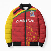 Custom Zimbabwe Cricket Spirit 2026 Bomber Puffer Jacket World T20 Edition - Wonder Print Shop