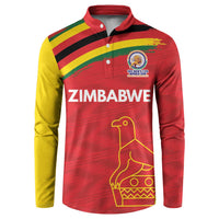 Custom Zimbabwe Cricket Spirit 2026 Button Sweatshirt World T20 Edition - Wonder Print Shop