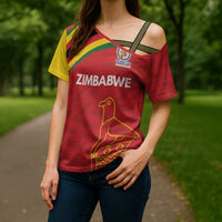 Custom Zimbabwe Cricket Spirit 2026 Cross Shoulder Shirt World T20 Edition - Wonder Print Shop