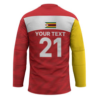 Custom Zimbabwe Cricket Spirit 2026 Hockey Jersey World T20 Edition - Wonder Print Shop
