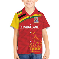 Custom Zimbabwe Cricket Spirit 2026 Kid Hawaiian Shirt World T20 Edition - Wonder Print Shop