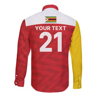 Custom Zimbabwe Cricket Spirit 2026 Long Sleeve Button Shirt World T20 Edition - Wonder Print Shop