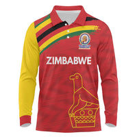 Custom Zimbabwe Cricket Spirit 2026 Long Sleeve Polo Shirt World T20 Edition - Wonder Print Shop