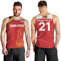 Custom Zimbabwe Cricket Spirit 2026 Men Tank Top World T20 Edition - Wonder Print Shop