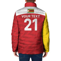 Custom Zimbabwe Cricket Spirit 2026 Padded Jacket World T20 Edition - Wonder Print Shop