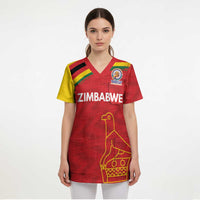 Custom Zimbabwe Cricket Spirit 2026 Scrub Top World T20 Edition - Wonder Print Shop