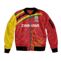 Custom Zimbabwe Cricket Spirit 2026 Sleeve Zip Bomber Jacket World T20 Edition - Wonder Print Shop