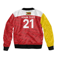 Custom Zimbabwe Cricket Spirit 2026 Sleeve Zip Bomber Jacket World T20 Edition - Wonder Print Shop