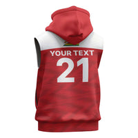 Custom Zimbabwe Cricket Spirit 2026 Sleeveless Hoodie World T20 Edition - Wonder Print Shop