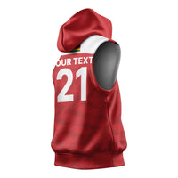 Custom Zimbabwe Cricket Spirit 2026 Sleeveless Hoodie World T20 Edition - Wonder Print Shop