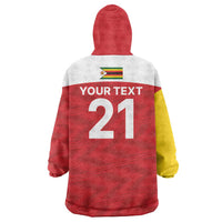 Custom Zimbabwe Cricket Spirit 2026 Wearable Blanket Hoodie World T20 Edition - Wonder Print Shop