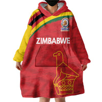 Custom Zimbabwe Cricket Spirit 2026 Wearable Blanket Hoodie World T20 Edition - Wonder Print Shop