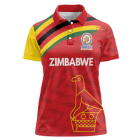 Custom Zimbabwe Cricket Spirit 2026 Women Polo Shirt World T20 Edition - Wonder Print Shop