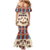 Papua Batik Motif Bird Of Paradise and Native Papuan Shield Family Matching Mermaid Dress and Hawaiian Shirt LT9 - Wonder Print Shop